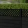 LuxeLine Composite Fence Panel Black 3ft High - Lattice Decorative Screen with Aluminium Post
