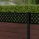 LuxeLine Composite Fence Panel Walnut 3ft High - Lattice Decorative Screen with Aluminium Post