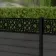 LuxeLine Composite Fence Panel Dark Grey 3ft High - Moroccan Decorative Screen with Aluminium Post