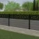 LuxeLine Composite Fence Panel Light Grey 3ft High - Moroccan Decorative Screen with Aluminium Post