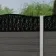 LuxeLine Composite Fence Panel Light Grey - Floral Decorative Screen for Own Post