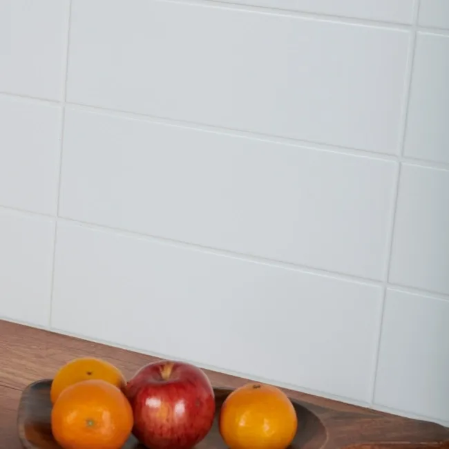 Linear Matt White Brick Tiles