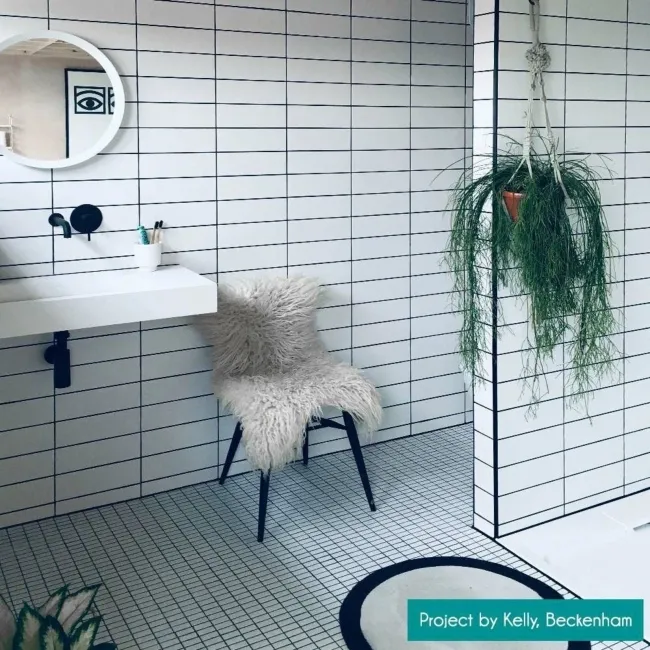 Linear Matt White Brick Tiles