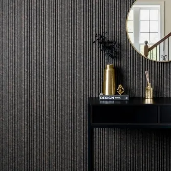 Trepanel Aqua 3D® Waterproof Dark Grey/Gold Marble Effect Grooved Wall Panel 3 Pack (Covers 0.87 SQM)