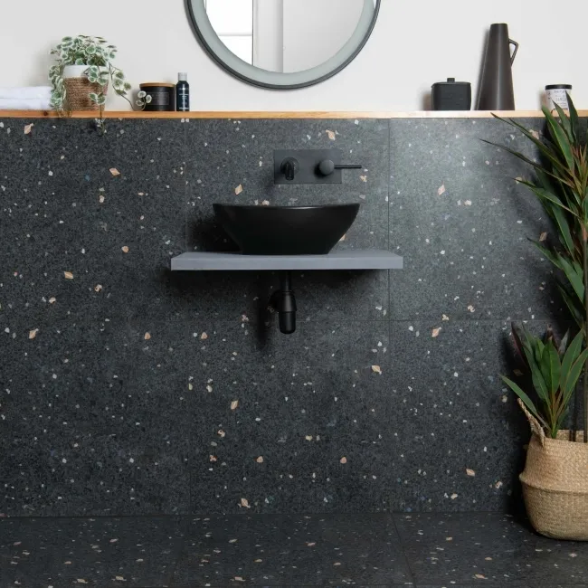 13.30 SQM Mars Black Terrazzo Matt Tiles