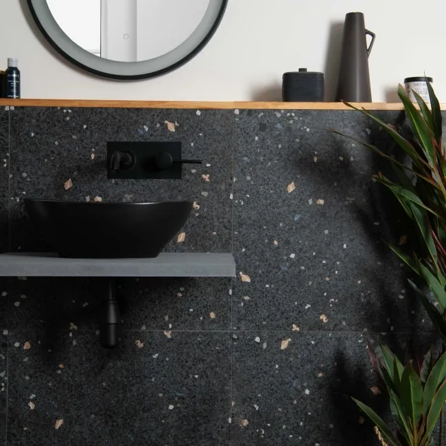 13.30 SQM Mars Black Terrazzo Matt Tiles