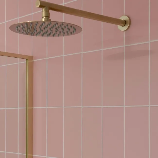 Monocolour Rico Pink Matt Flat Metro Wall Tiles 200x100