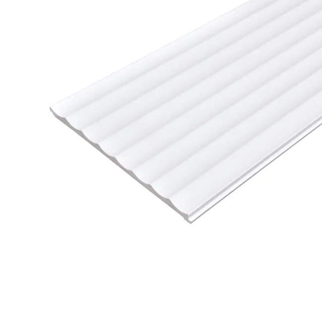 Trepanel Style® Paintable Reed Shape PS Wall Panel 3 Pack (Covers 1.80 SQM)