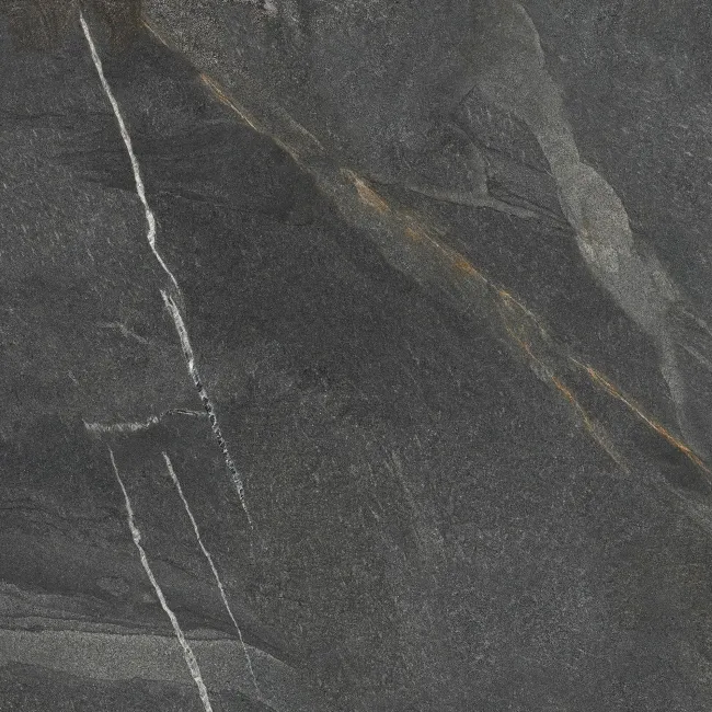 Devoke Dark Grey Matt Stone Effect Wall and Floor Tiles 597x597