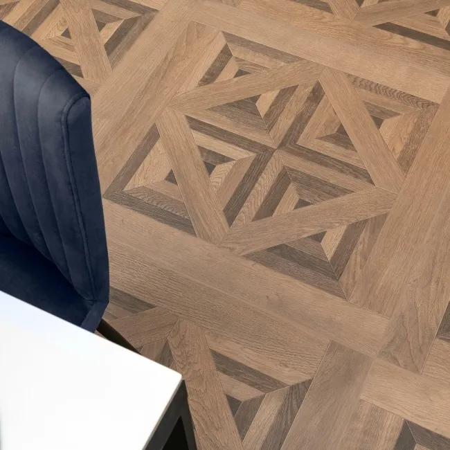 Galloway Walnut Brown Matt Parquet Wood Effect Floor Tiles