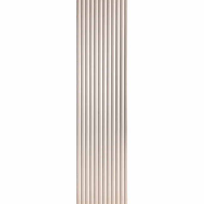 Trepanel Design® Light Oak on Antique White Felt Curve Acoustic Wood Slat Panels