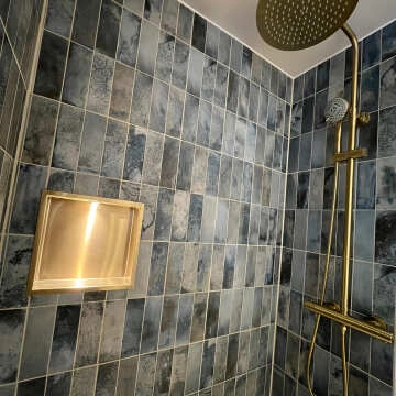 Raku White Ceramic Brick Effect Wall Tiles