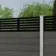 LuxeLine Composite Fence Panel Light Grey - Slat Decorative Screen for Own Post