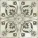 Helix Noir Black and White Matt Patterned Wall and Floor Tiles