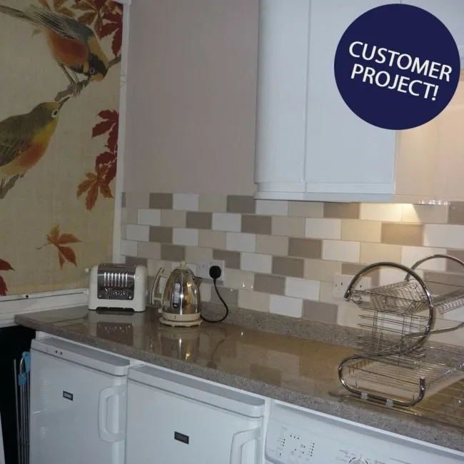 Rustic Ceramic Gloss Grey Metro Tiles