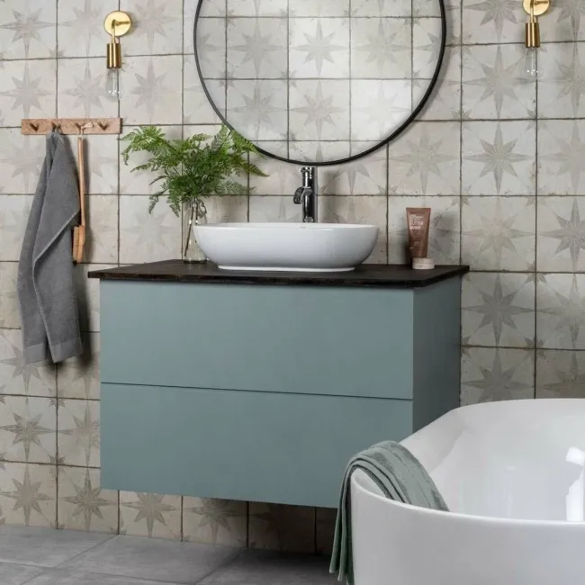 Scintilla Silver Grey Star Pattern Tiles