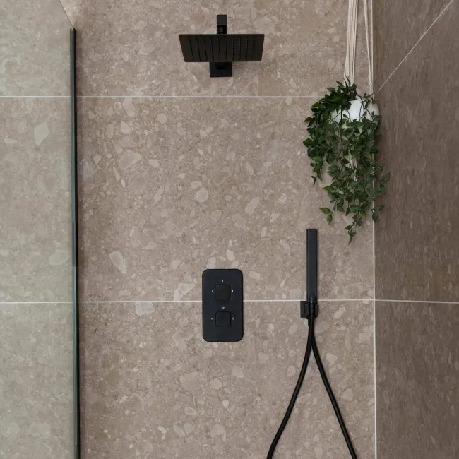 Signature Urbex Arena Grey Porcelain Matt Terrazzo Effect Tiles