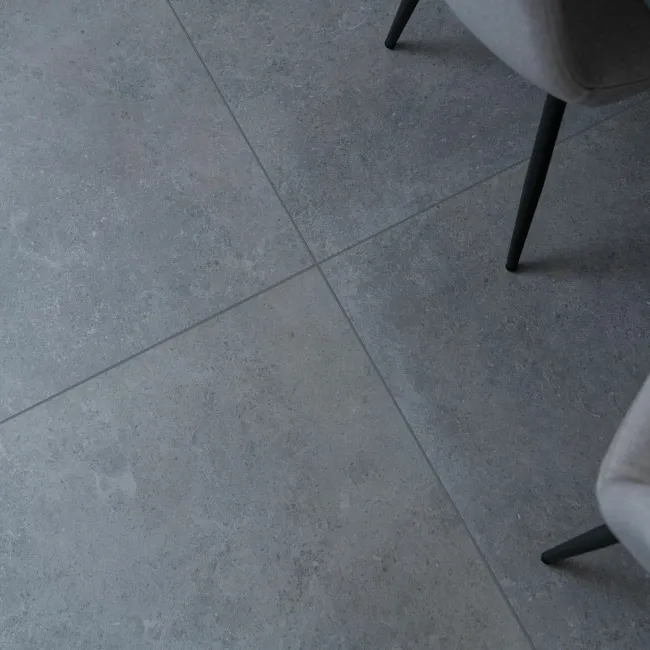 Gravity Dark Grey Matt Stone Effect 800x800 Floor Tiles