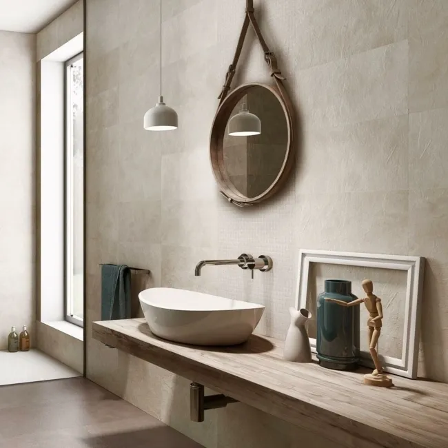 Stucco White Stone Effect 3D Decor Wall Tiles