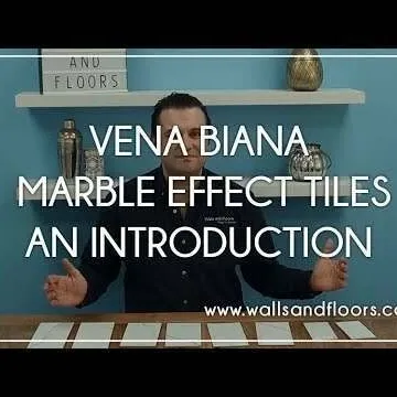 Vena Biana Bevelled White Gloss Marble Effect Metro Wall Tiles