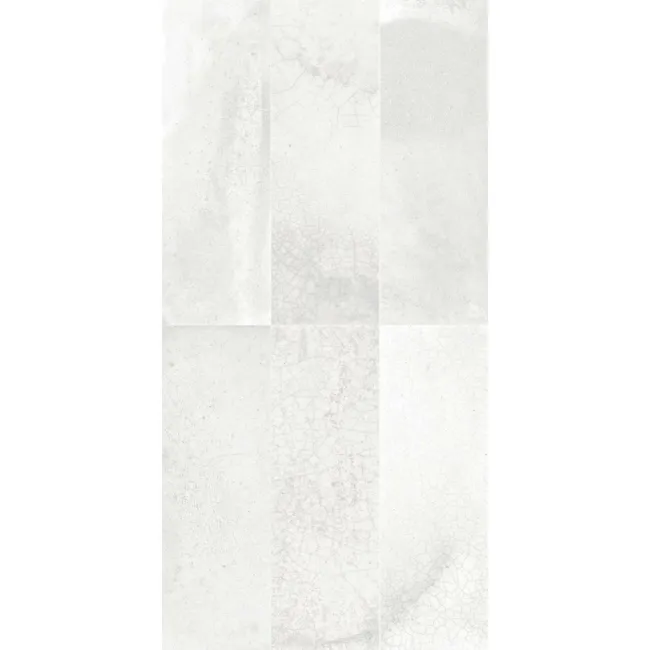 Raku White Ceramic Brick Effect Wall Tiles