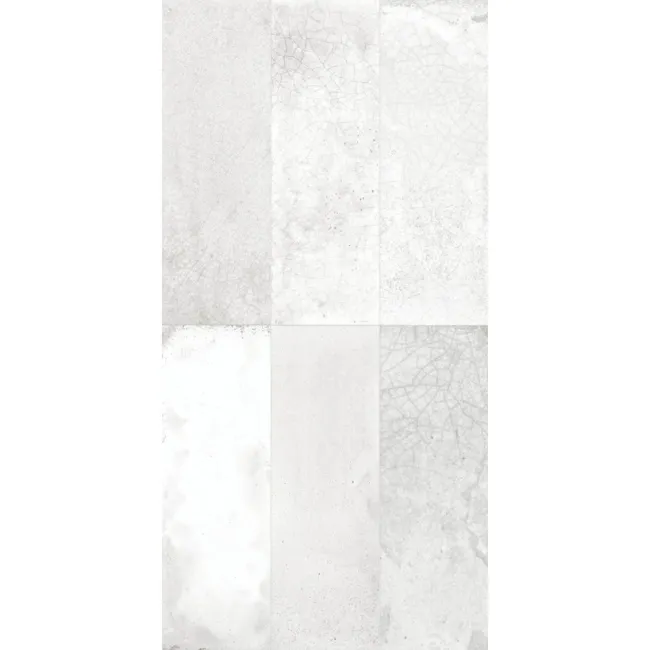 Raku White Ceramic Brick Effect Wall Tiles