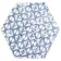 Souk Patchwork Hexagon Blue Patterned Matt Wall and Floor Tiles