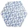 Souk Patchwork Hexagon Blue Patterned Matt Wall and Floor Tiles