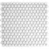 Pixel White Circular Porcelain Gloss Mosaic 19mm Tiles