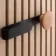 Trepanel Customise® Wooden Hanger Natural Horizontal Metal Hook