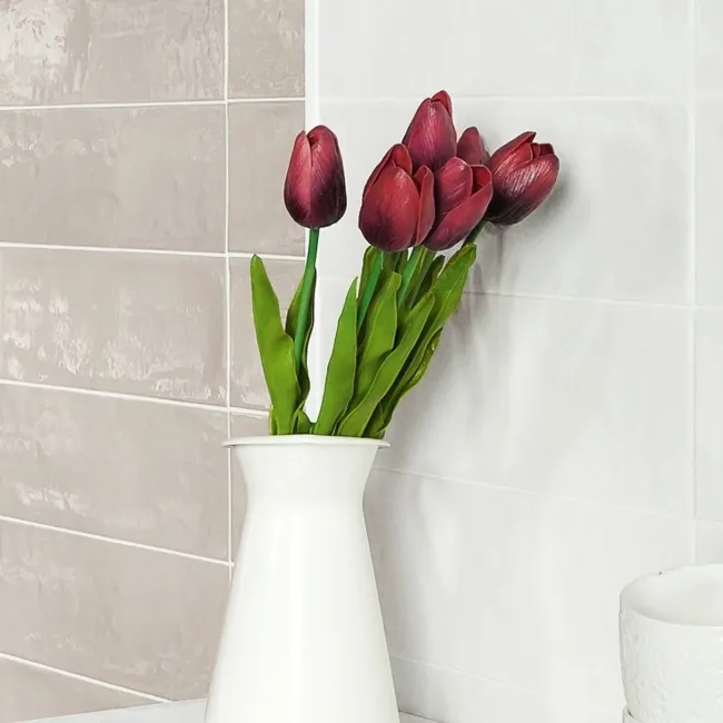 Rustic Almond Gloss Beige Metro Tiles
