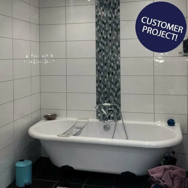 Innocence White Bumpy Gloss Plain Wall Tiles