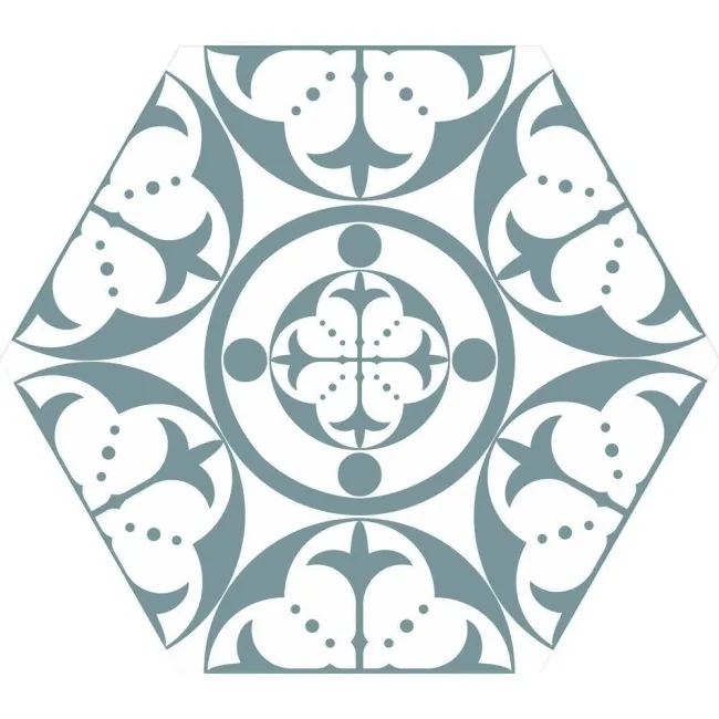 Kendal Hexagon Satin Pattern Wall and Floor Tiles