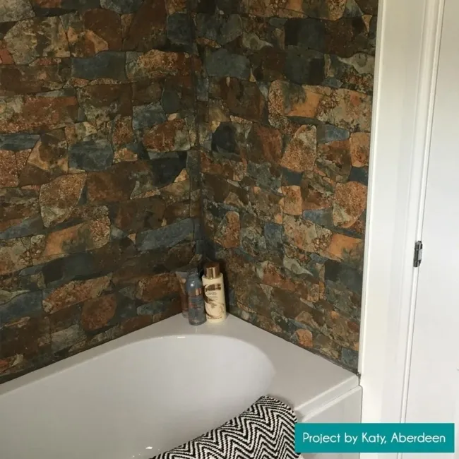 Cusco Dry Stacked Grey and Brown Slate Stone Effect Tiles