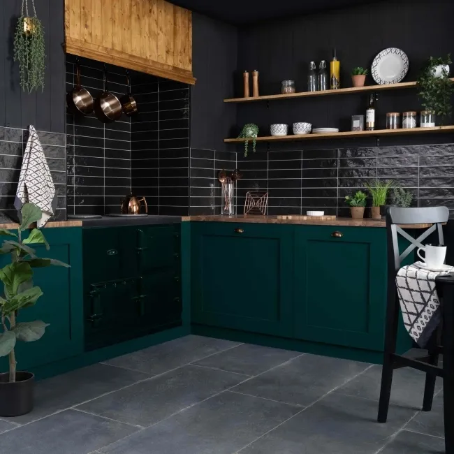 Faith Black Gloss Wall and Floor Tile