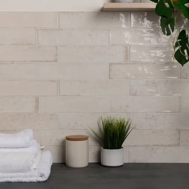 Faith Oatmeal Gloss Wall and Floor Tile