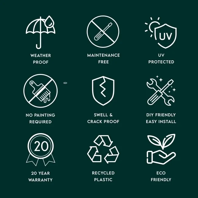 LuxeLine Composite Fencing Sample Pack