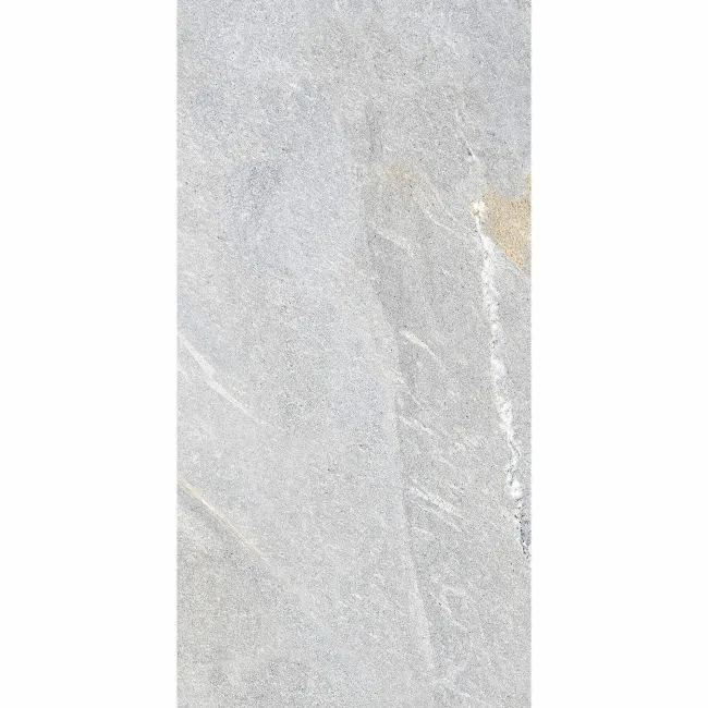 Devoke Light Grey Matt Stone Effect Wall and Floor Tiles 597x297