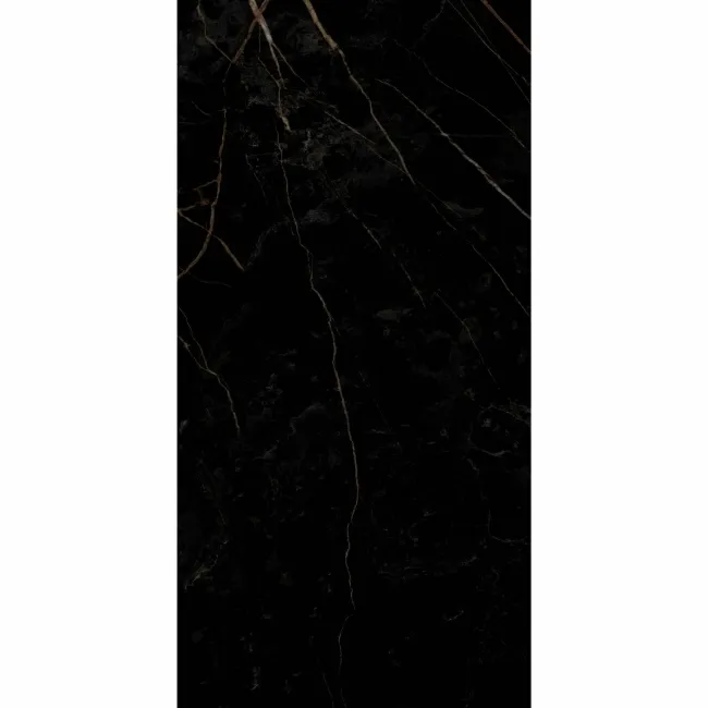 Royal Black Marble Effect Gloss Walls and Floor Tiles