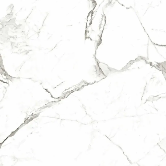 Modern Statuario Matt Marble Effect Tiles 600x600
