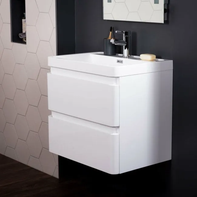 Novel White Matt Hexagon Wall and Floor Tiles