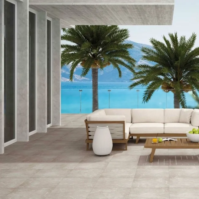 Medici Natural Beige Stone Effect 20mm Porcelain Paving Slabs