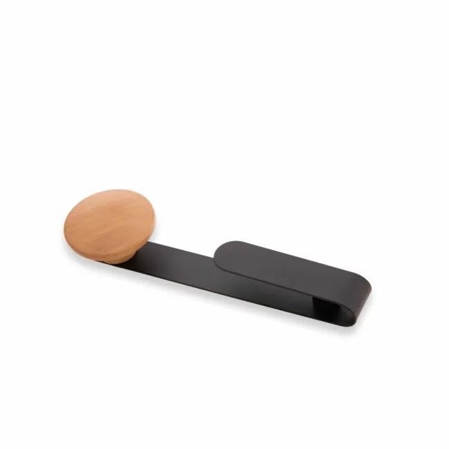 Trepanel Customise® Wooden Hanger Natural Horizontal Metal Hook