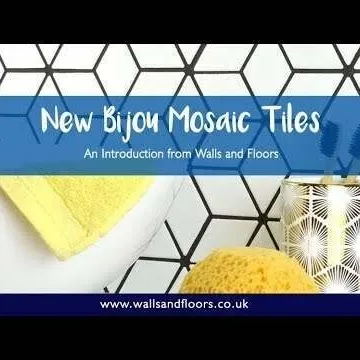 Pixel Black Hexagon Porcelain Matt Mosaic 50x50 Wall and Floor Tiles