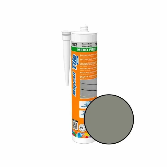 Mapesil Tile Matt Cement Grey Silicone 114