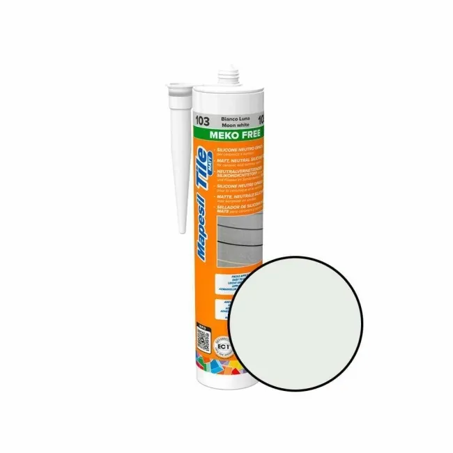 Mapesil Tile Matt Moon White Silicone 104