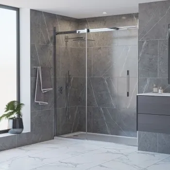 Trepanel Aqua Luxe® Grey Marble Effect Matt SPC Wall Panel 4 Pack (Covers 2.80 SQM)