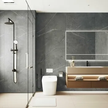 Trepanel Aqua Luxe® Grey Marble Effect Matt SPC XXL Wall Panel
