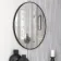 Trepanel Customise® Aluminium Framed Round Mirror Matt Black 800mm