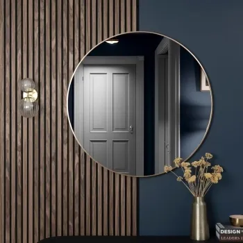 Trepanel Customise® Aluminium Framed Round Mirror Bronze 1000mm